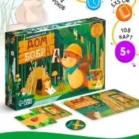 Настольная игра &laquo;Дом бобра&raquo;, развивающая, 5+, 108 карт