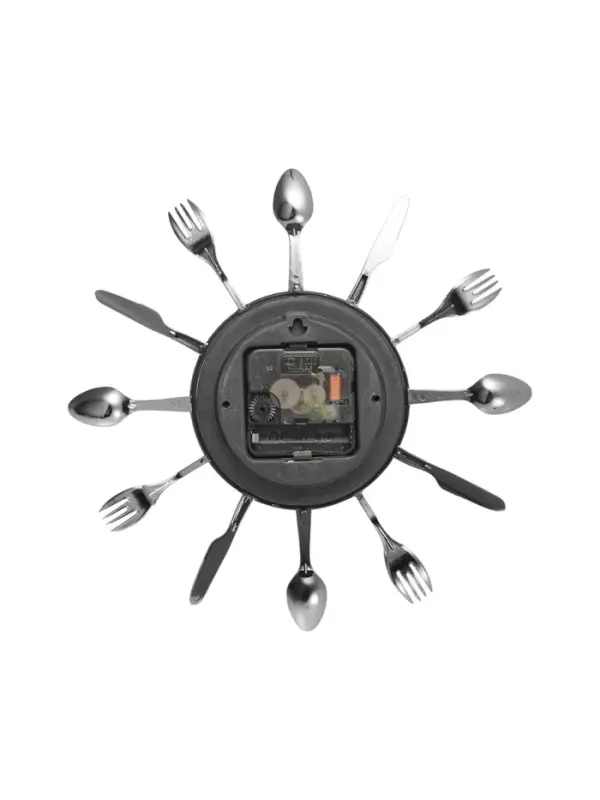 Часы настенные интерьерные &laquo;Вилки, ложки, поварешки&raquo;, серия: Кухня, бесшумные, плавный ход, 25&times;25 см, циферблат d=11 см, от батарейки 1&times;АА