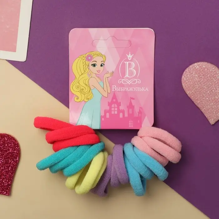 Резинка для волос  Резинка для волос "Спорт" (набор 18 шт) классик галант нежность, 2,5 см