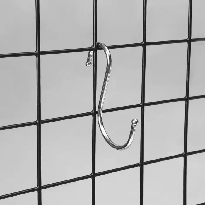 Крючок S-образный, d=3 мм, L=8 см, цвет хром Крючок S-образный, d=3 мм, L=8 см, цвет хром