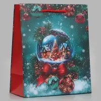 Пакет подарочный &laquo;Новогодний шар&raquo;, 18&times;10&times;22.3 см