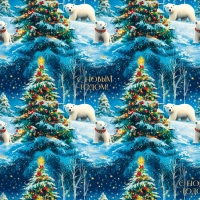 Бумага упаковочная для сувен. продукции с рисунком, 80г/м2 100х70 арт.95221