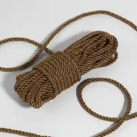 Шнур витой, d=5 мм, 10&plusmn;1 м, кофейный