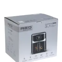 Аэрогриль RED SOLUTION W262, 1500 Вт, 5 л, 80-200°С, 7 программ, сенсорное управление, чёрный