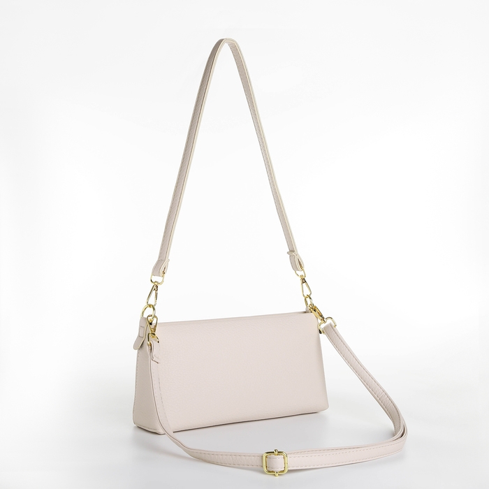 Сумка женская кросс-боди на молнии, цвет молочный Сумка женская кросс-боди на молнии, цвет молочный