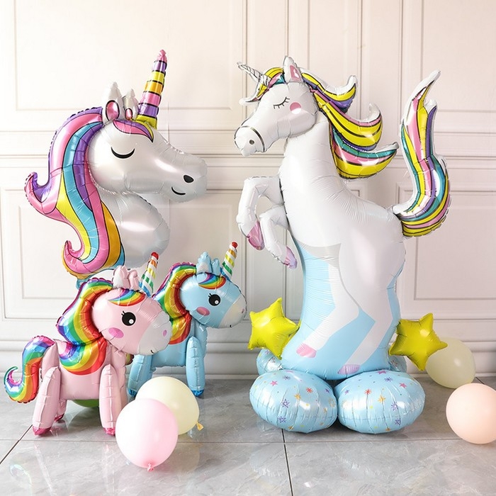 Шар фольгированный 55" &laquo;Большой единорог&raquo;, фигура, под воздух