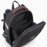 Рюкзак школьный для девочки &laquo;Котик&raquo;, Stavia, эргономичная спинка, 30&times;16&times;38 см, серый