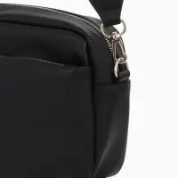 Сумка женская кросс-боди TEXTURA на молнии, 16&times;7&times;17 см, чёрная