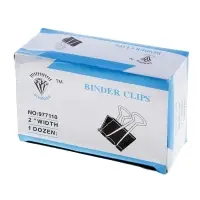 Зажимы для бумаг, 51 мм, 12 штук, МИКС
