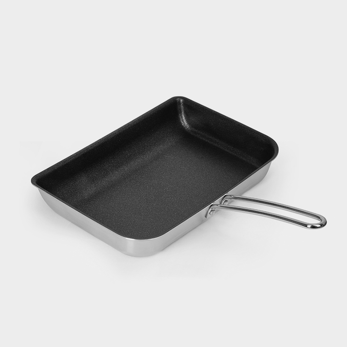 Сковорода для рыбы Luxstahl, 28×18,6×4,2 см, антипригарное покрытие, нержавеющая сталь, индукция Сковорода для рыбы Luxstahl, 28×18,6×4,2 см, антипригарное покрытие, нержавеющая сталь, индукция