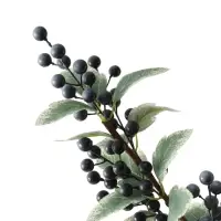 Цветы искусственные &laquo;Ветка ягодная&raquo;, h=57 см, синие