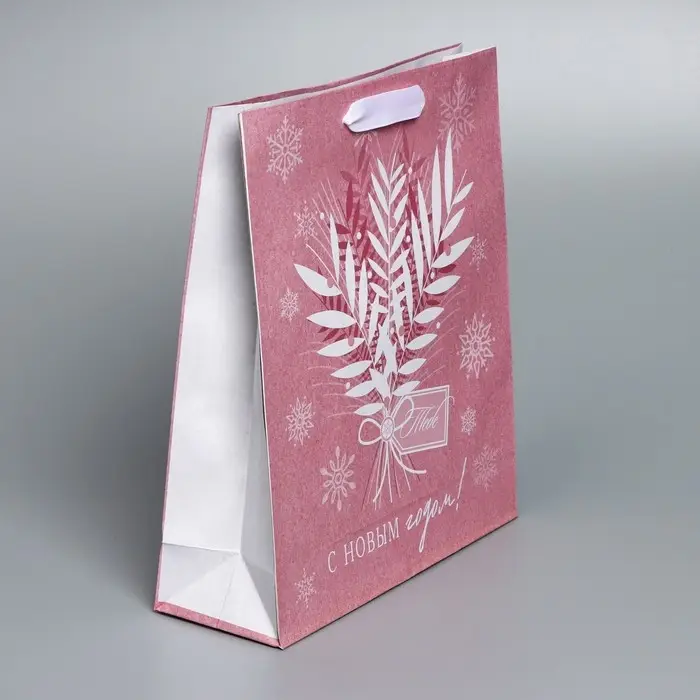 Пакет подарочный новогодний крафтовый «Тебе», M 26 х 30 х 9 см Пакет подарочный новогодний крафтовый «Тебе», M 26 х 30 х 9 см