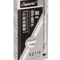 Профессиональный линер Superior, чёрный, узел 0.1 мм