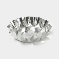 Форма для выпечки печенья, d=10.1 см, h=2.5 см, жесть, серебристая