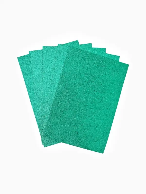 Фоамиран "Мятный блеск" 2 мм формат А4 (набор 5 листов)