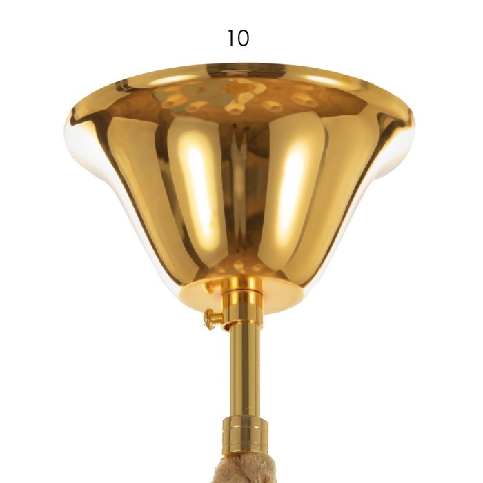 Люстра Люстра "Палермо" 8хЕ14 25Вт коньяк 72х72х60-90 см BayerLux