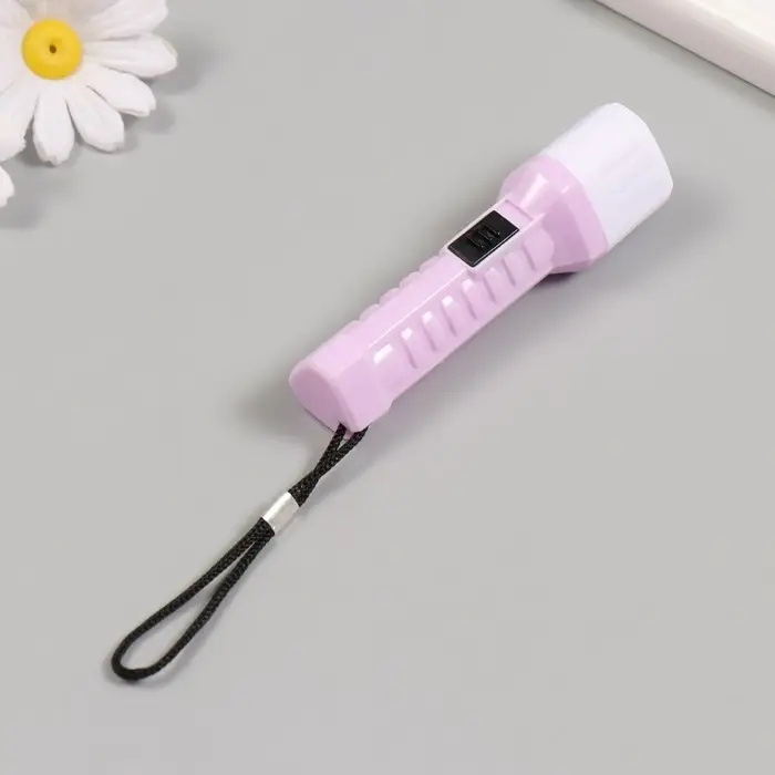 Фонарик брелок для ключей на кольце «Зефирный», LR44×3 шт., 2.5×2.7×9.5 см, МИКС Фонарик брелок для ключей на кольце «Зефирный», LR44×3 шт., 2.5×2.7×9.5 см, МИКС