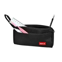 Пенал школьный на молнии Calligrata &laquo;Классика&raquo;, 2 отделения, чёрный