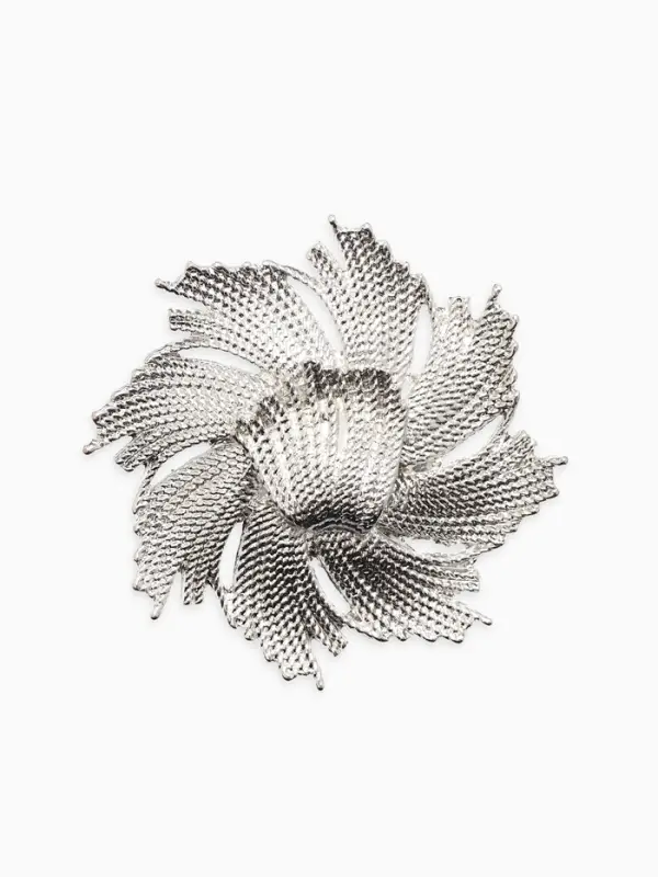 Брошь  Брошь "Солнце", цвет серебро