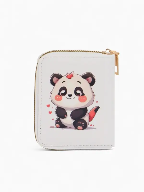 Кошелек дет 07-01-01 Июнь2536 медведь, 8,5*2,5*10,5 см, 2 отд+отд/молн, д/карт, белый