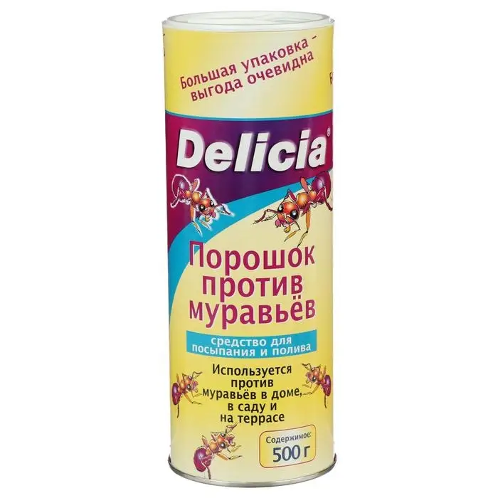 Порошок против муравьев DELICIA, туба, 500 г Порошок против муравьев DELICIA, туба, 500 г