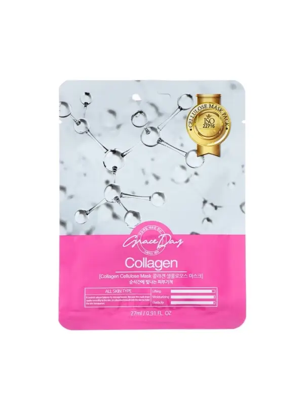 Маска тканевая для лица Grace Day с коллагеном, 27 мл