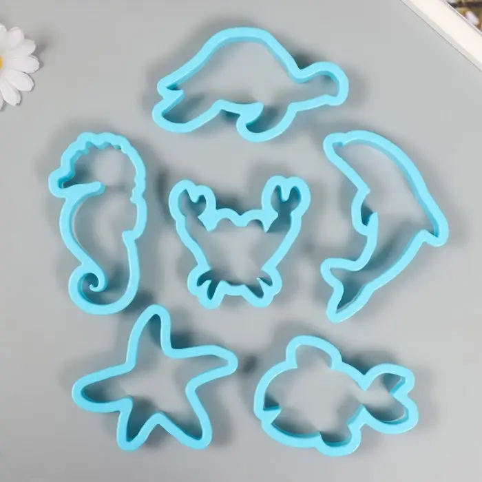 Каттеры для полимерной глины «Морские животные», набор 6 шт. Каттеры для полимерной глины «Морские животные», набор 6 шт.