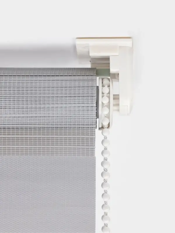 Штора рулонная 60&times;160 см &laquo;День и Ночь&raquo;, по полотну 56&times;160 см, цвет стальной