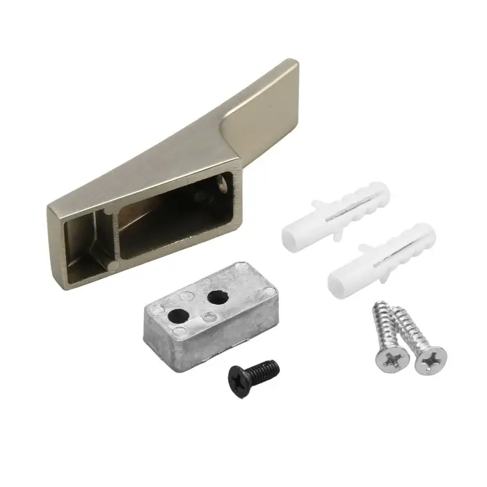 Крючок мебельный CAPPIO ASPHODEL, однорожковый, цвет сатиновый никель