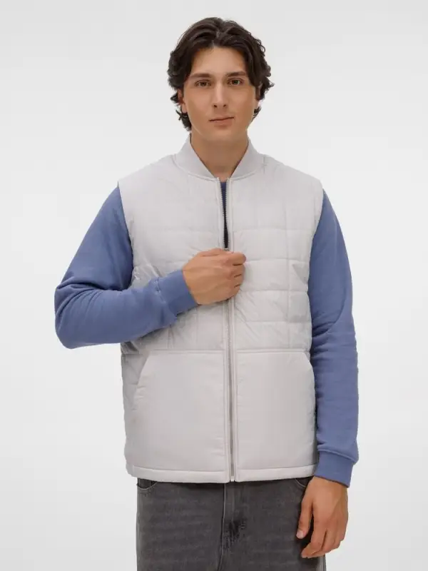 Жилет унисекс Warmbridge, светло-серый, размер 3XL