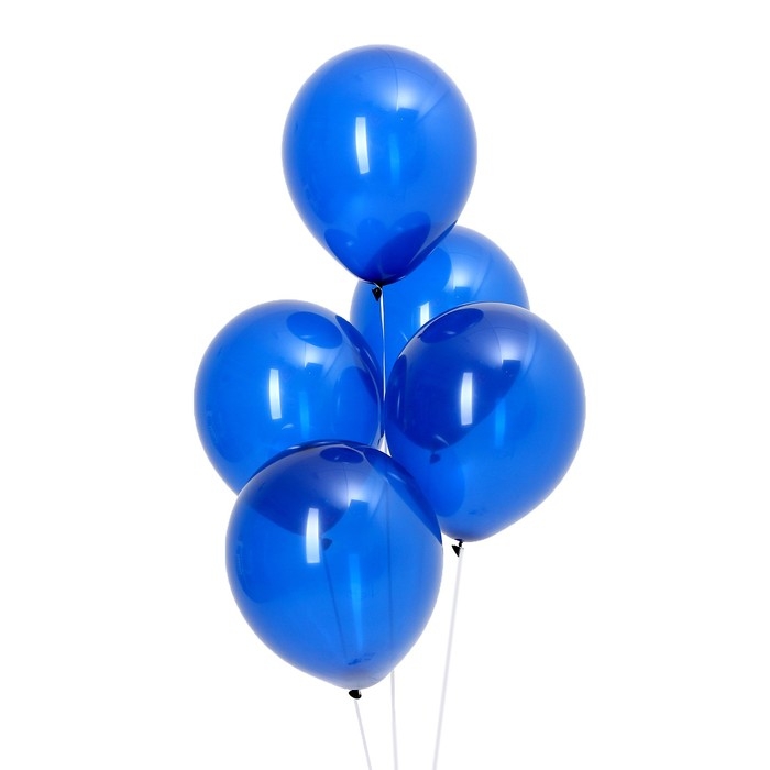 Шар латексный 12 Шар латексный 12", пастель, набор 100 шт., цвет тёмная ночь (night blue)