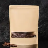 Пакет Zip - lock Крафт с прямоугольным окном,30×40×4 см Пакет Zip - lock Крафт с прямоугольным окном,30×40×4 см