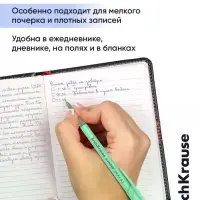 Набор шариковых ручек ErichKrause Slender Stick Milky, 4 штуки, узел 0.7 мм, синий