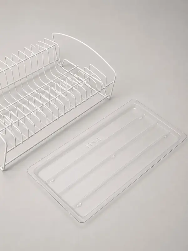 Сушилка для посуды с поддоном, 39&times;25&times;12 см, белый