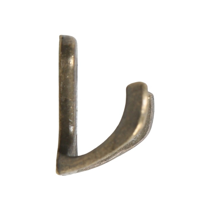 Крючок мебельный ТУНДРА TKD003, двухрожковый, бронза, 10 шт TMP Крючок мебельный ТУНДРА TKD003, двухрожковый, бронза, 10 шт TMP