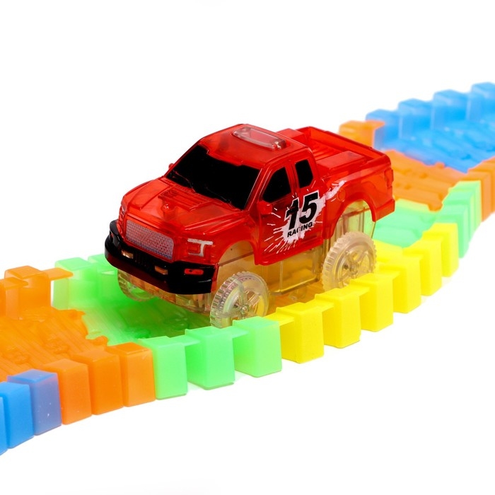 Автотрек Flash Track, гибкий, светится в темноте, 49 деталей Автотрек Flash Track, гибкий, светится в темноте, 49 деталей
