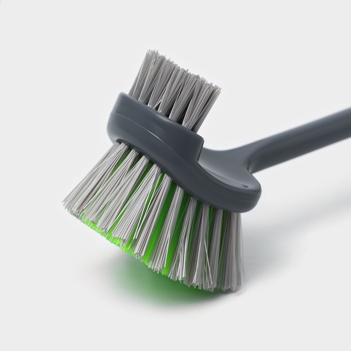 Щётка для посуды Доляна «Green day», двойная, 5,5×7,5×28,5 см Щётка для посуды Доляна «Green day», двойная, 5,5×7,5×28,5 см