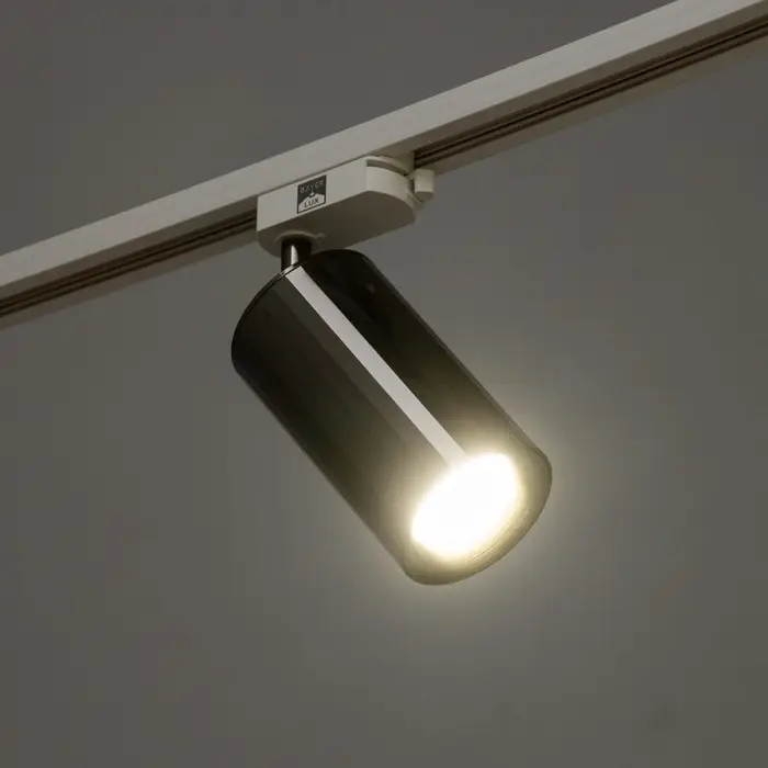 Светильник трековый BayerLux Simple &laquo;Алисер&raquo; GU10, 220 В, 7.5&times;7.5&times;20 см, чёрный хром