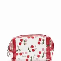 Косметичка ПВХ Вишня 15*6*8,5, отд на молнии, прозрачный