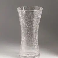 Ваза стекло настольная "Паутинка" талия, 20х10 см, прозрачный