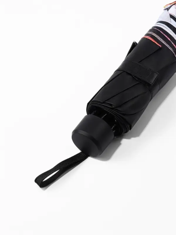 Зонт механический &laquo;Цветочная картина&raquo;, эпонж, 4 сложения, 8 спиц, R=48/55 см, d=96 см, МИКС