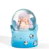 Снежный шар с подсветкой &laquo;Малышка&raquo;, d=4.5 см, 3хLR41, 4.5&times;4.5&times;6.5 см, МИКС