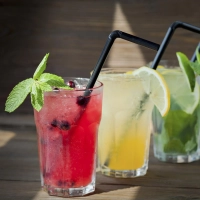 Трубочки для коктейля  AVIORA с изгибом  d=5мм, L=240мм, черная, 250 шт/уп