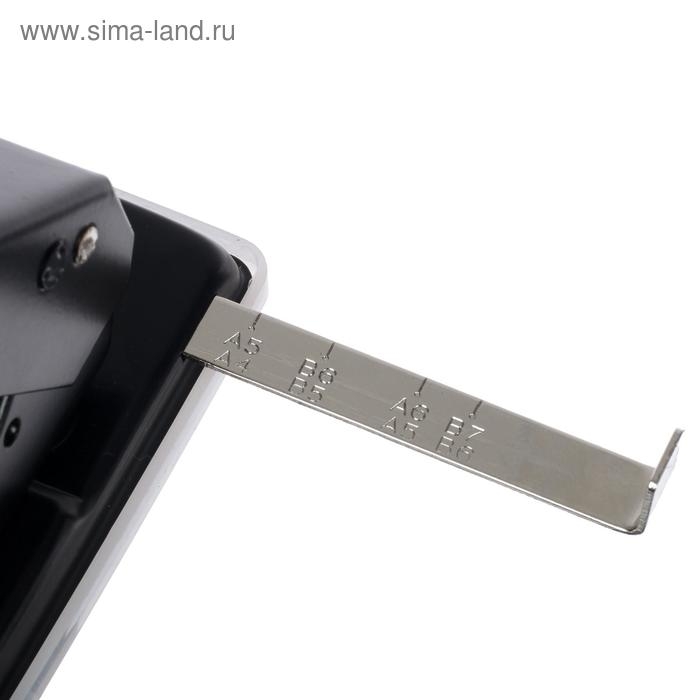 Дырокол металлический 45 листов, Attomex, с линейкой, чёрный Дырокол металлический 45 листов, Attomex, с линейкой, чёрный