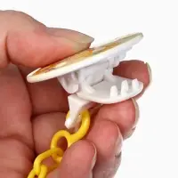 Соска - пустышка с держателем Крошка Я &laquo;Цветы&raquo;, ортодонтическая, от 6 мес, желтый