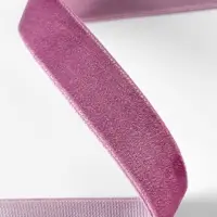 Лента бархатная, 15 мм, 18&plusmn;1 м, сиреневая №199