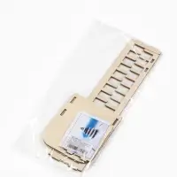 Подставка под открытки 15 ячеек, 8.4&times;27&times;11 см, толщина 3 мм, цвет бежевый