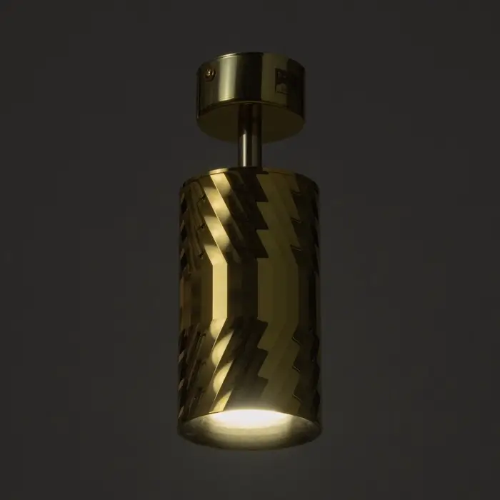 Спот &laquo;Алисер&raquo; GU10 золото 7.5&times;7.5&times;20 см