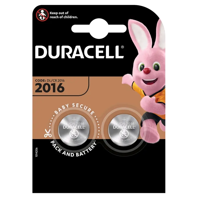 Батарейка Duracell CR2016 BL2 Lithium 3V CN Батарейка Duracell CR2016 BL2 Lithium 3V CN