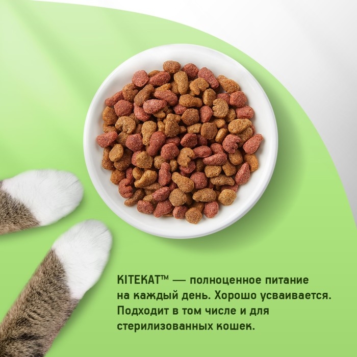 Сухой корм KiteKat  Сухой корм KiteKat "Мясной пир" для кошек, 350г
